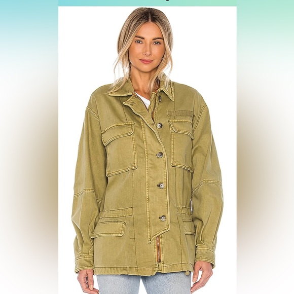 Free People Jackets & Blazers - NWT Free People Green Seize The Day Jacket